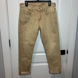 anthropologie Pilcro DENIM jeans - Yellow/Tan, Slim Boyfriend 28 Tall